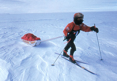 Seule en antarctique