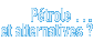 Pétrole et alternatives