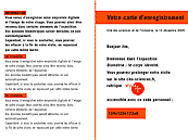 Carte enregistrement - verification identite