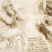 MANUSCRIPT - Old man and studies of swirling water