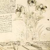 MANUSCRIT - Fleurs. Manière de souder.