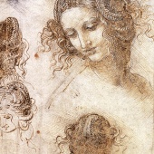 MANUSCRIPT - Study for the head of Leda