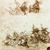 MANUSCRIPT - Study for the Battle of Anghiari