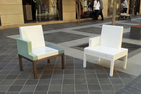 FAUTEUIL CÉRAMIQUE - Fauteuil céramique pour Beyrouth - Mobilier urbain(ouverture du diaporama)