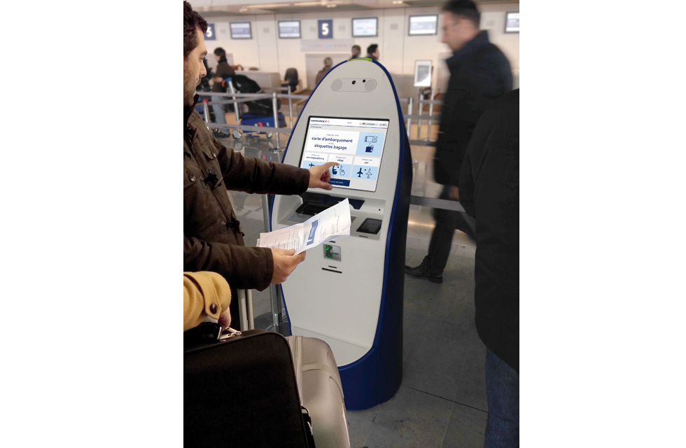 BORNE D’ENREGISTREMENT EN LIBRE-SERVICE AIR FRANCE - Application interactive(ouverture du diaporama)