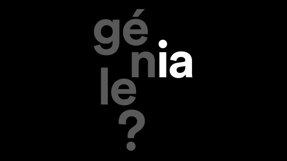génial ? (génial avec les lettres IA en surbrillance) 