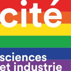 Accueil - La Cité des sciences et de l’industrie – logo avec habillage Arc-en-Ciel, mois des fiertés LGBTQ