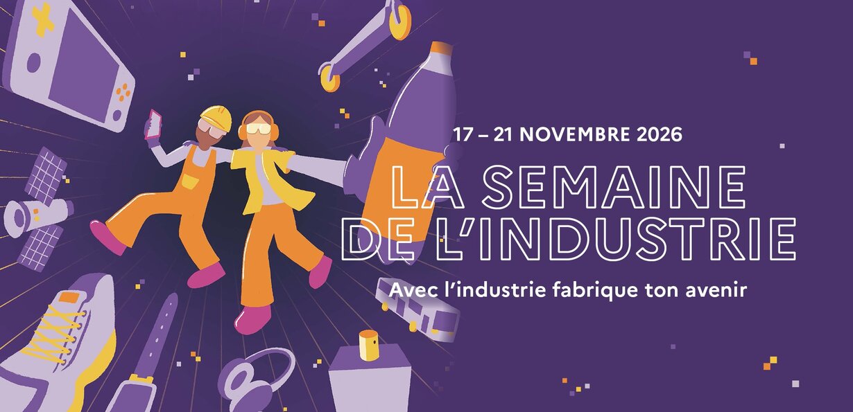 Slogan "avec l'industrie fabrique ton avenir"