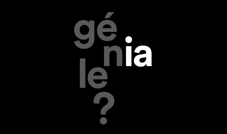 génial ? (génial avec les lettres IA en surbrillance) 