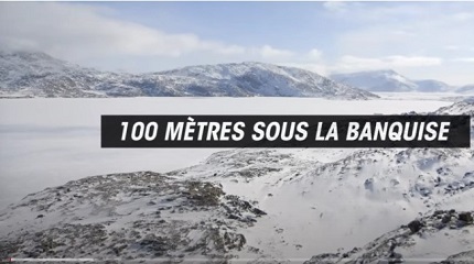 100 mètres sous la banquise