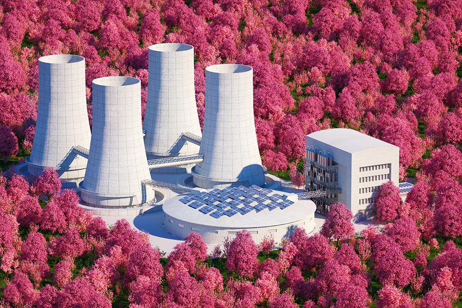 Photo d'un parc nucléaire