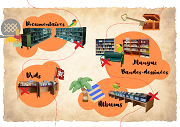 documentatires, bd, mangas